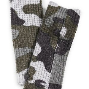 NWOT White + Warren Cashmere Camo Thermal Arm Warmer